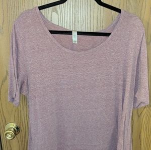 2X Perfect T Dusty Rose Heathered